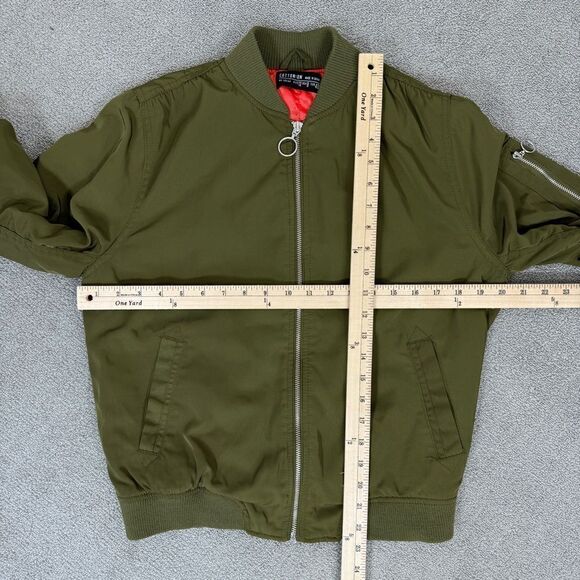 Cotton On The Bomber Jacket Green 8 Military Flight - Picture 14 of 15